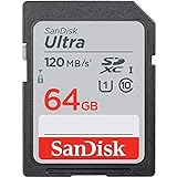 SanDisk Ultra 64GB SDXC Tarjeta, de hasta 120 MB/s, Class 10, UHS-I, V10