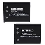 EXTENSILO 2X Batería Compatible con General Electric G5 WP, J1050, J1250, J1455 cámara Digital, DSLR (700 mAh, 3,7 V, Li-Ion)